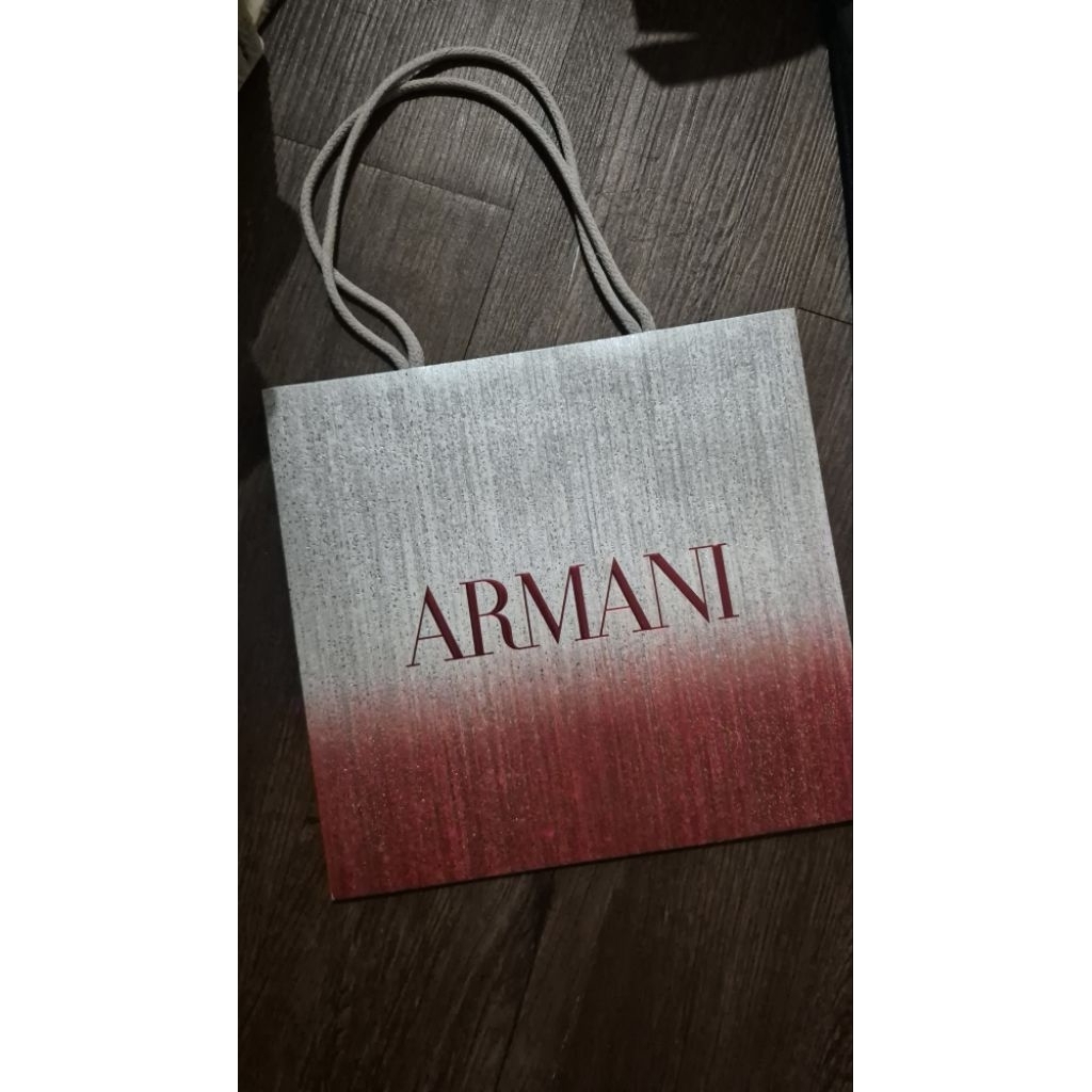 Paper bag giorgio armani red