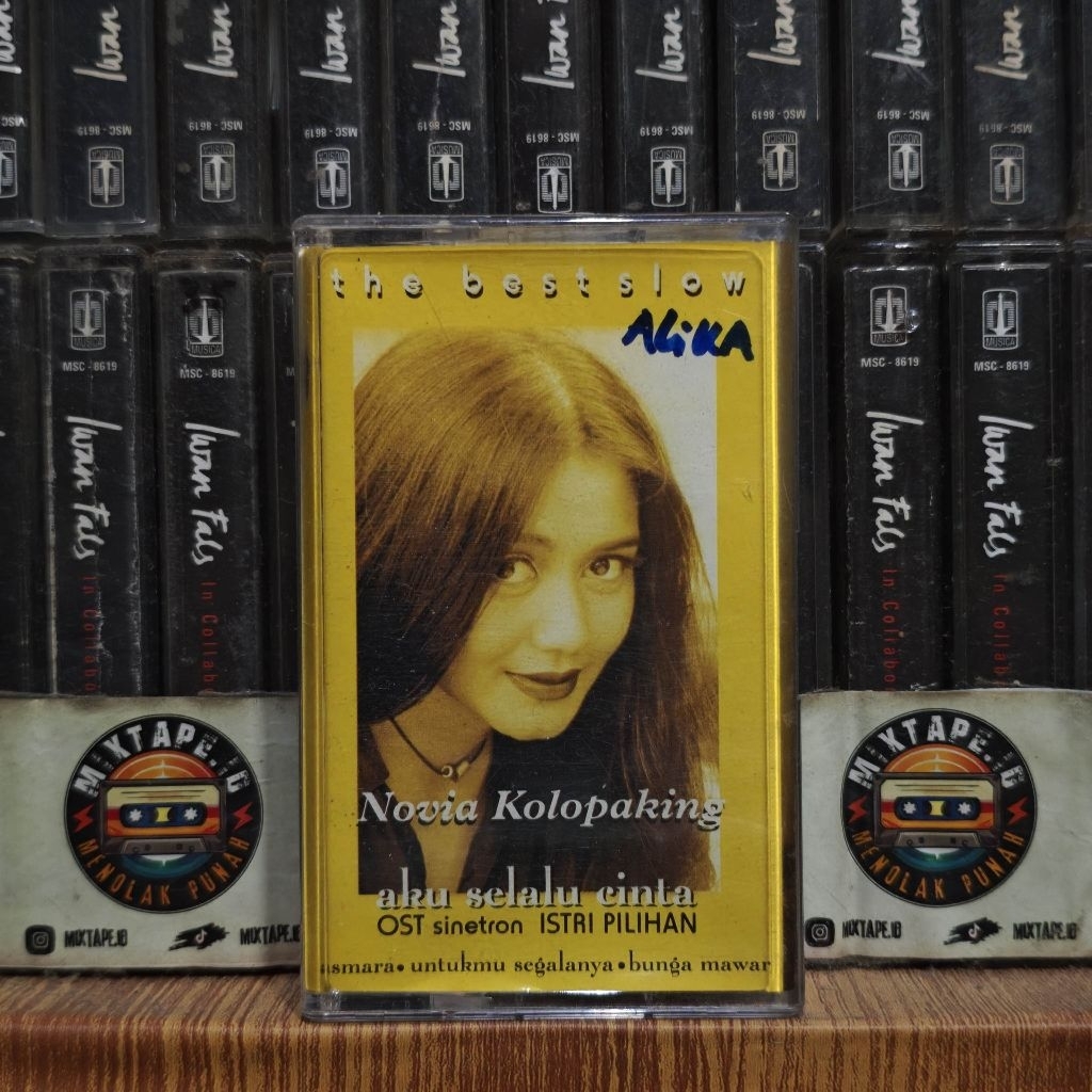 Kaset - Novia Kolopaking - The Best Slow - Aku Selalu Cinta - Radio Tape - Kaset Pita - Radio - Pemu