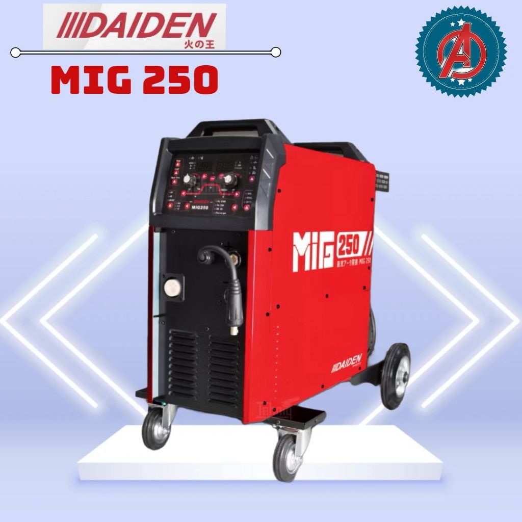 DAIDEN MIG 250 Mesin Las MMA MIG TIG Travo Las Inverter Trafo Las Co2 Flux Core Tanpa Gas 250A MIG25