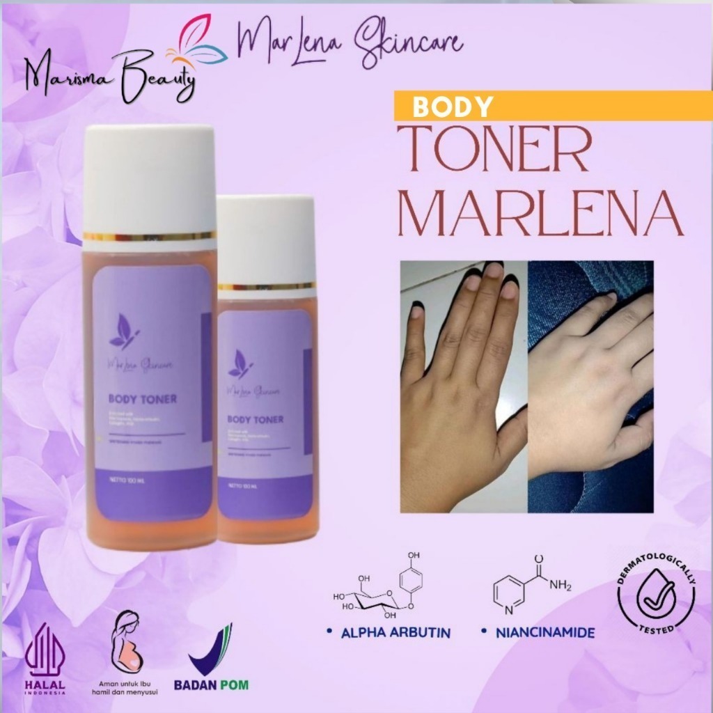 (BPOM ORIGINAL) TONER MARLENA KELUPAS BADAN BPOM Mengangkat Sel Kulit Mati