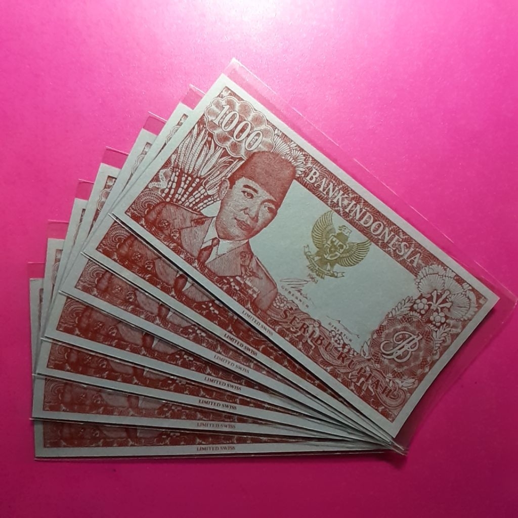 Uang 1000 rupiah replica sukarno tahun 1964