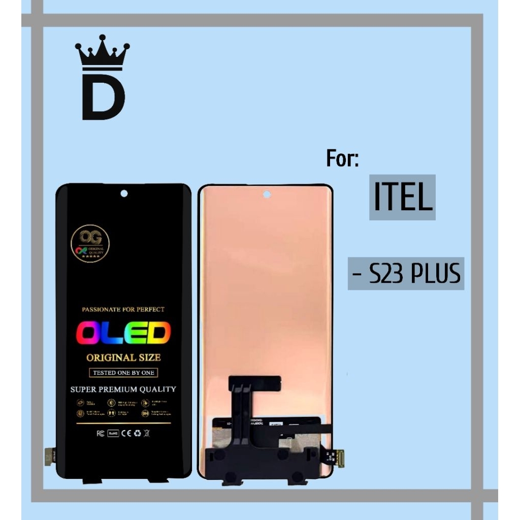 LCD TOUCHSCREEN CURVED OLED FINGERPRINT ITEL S23 PLUS FULLSET