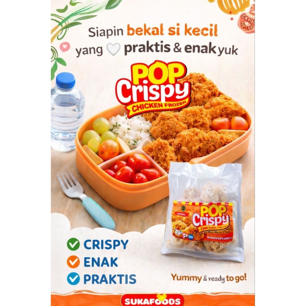 Popcrispy Fried Chicken Frozen 500 gram