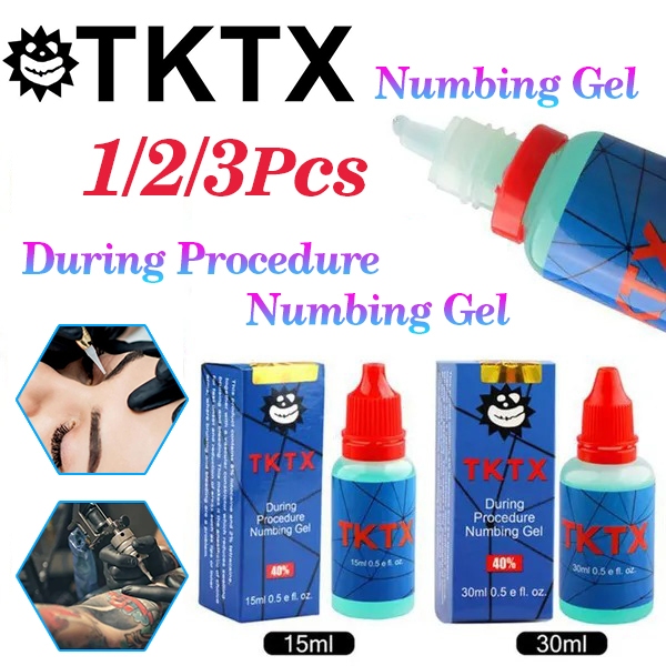 TKTX 15ml NEL GEL Anastesi Sulam Alis Tattoo Dermapen Untuk Kebas Kulit Bagian Luar Sulam Bibir