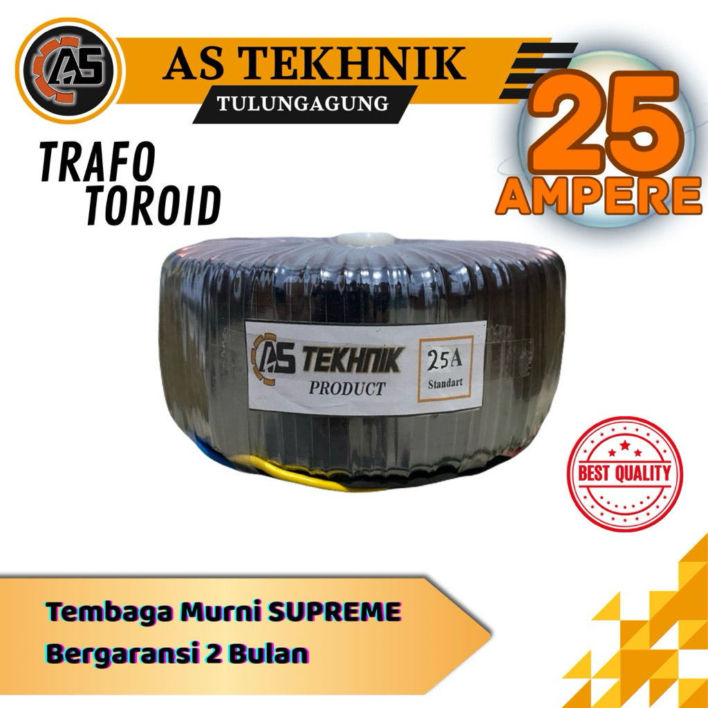 TRAFO TOROID DONAT 25A CT 55V 45V