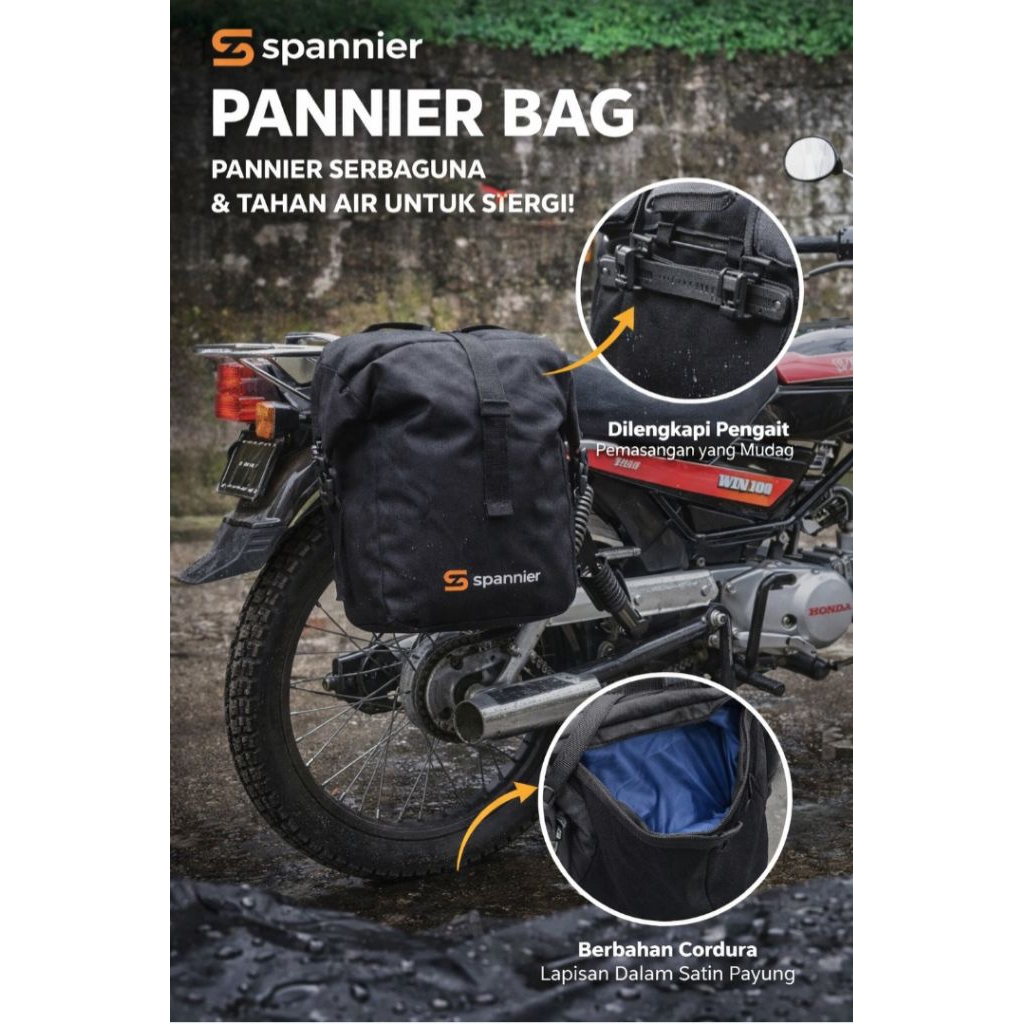 Tas Pannier Touring Sepeda Motor