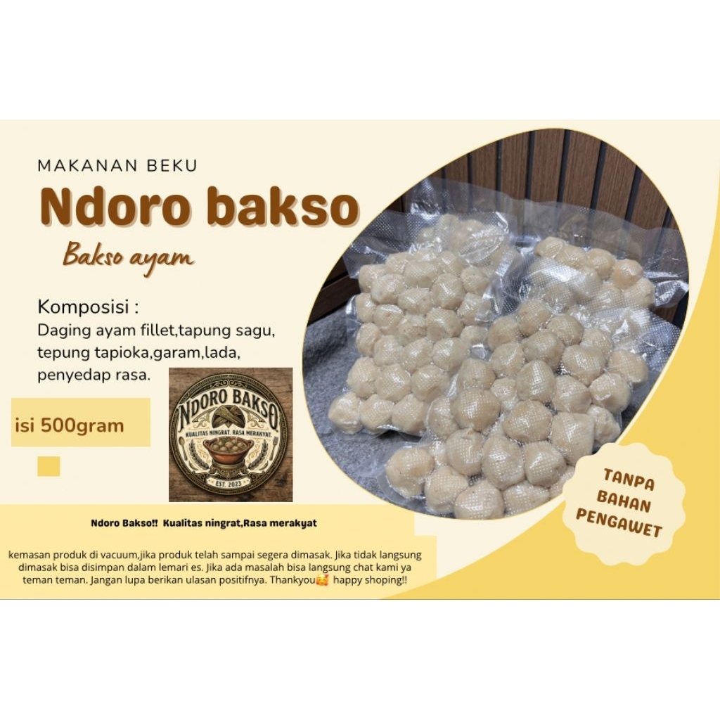 bakso ayam/pentol ayam