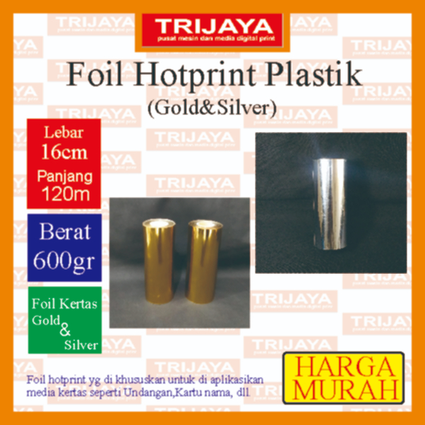 Bahan Foil Plastik 16cm (foil hotprint)