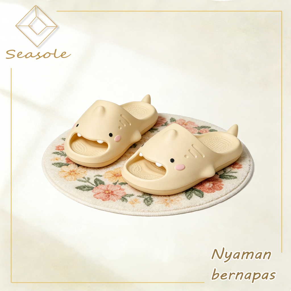 Seasole Sandal Lucu Sandal Shark Wanita Sandal Wanita Kekinian Sepatu Sandal Wanita Sandal Slop Wani
