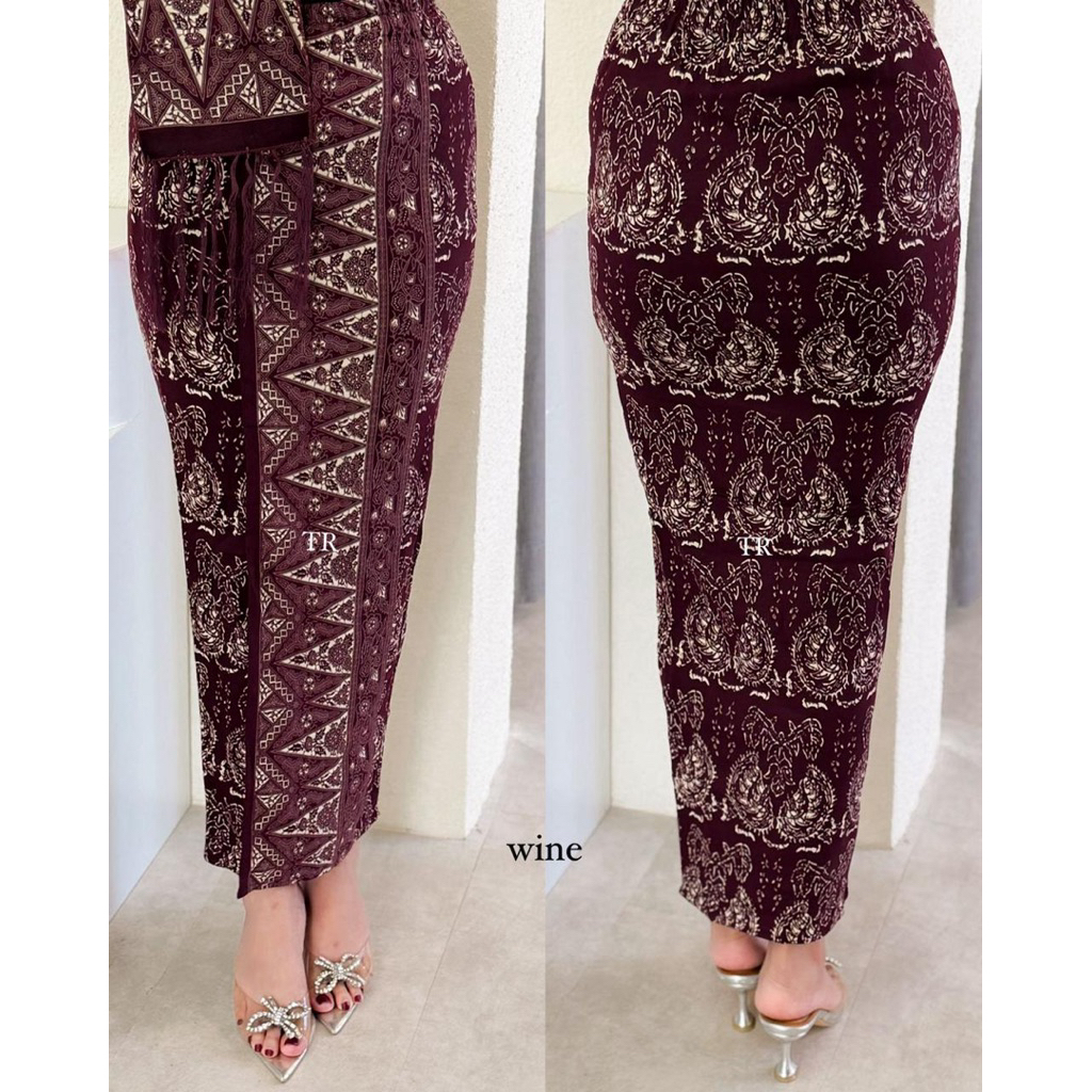 Kamen jadi denim twill strait  motif paris strait SET SELENDANG || kamen jadi rembang || kamen batik
