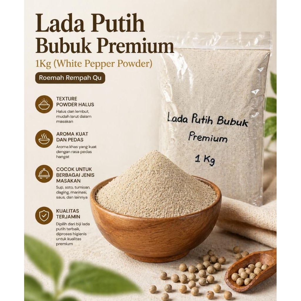 LADA PUTIH BUBUK 1 KG