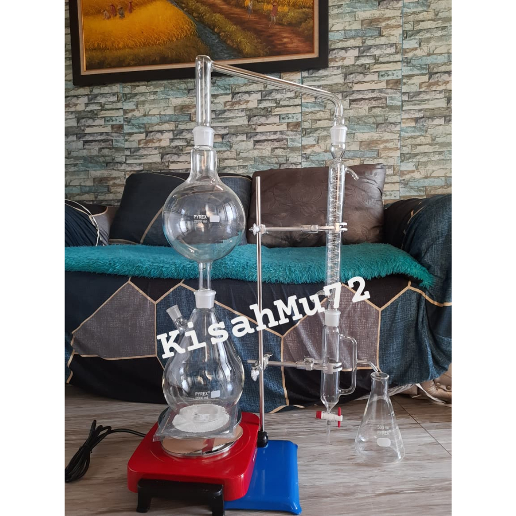 Destilasi Essential Oil Kit / Destilasi Minyak Atsiri Full Set