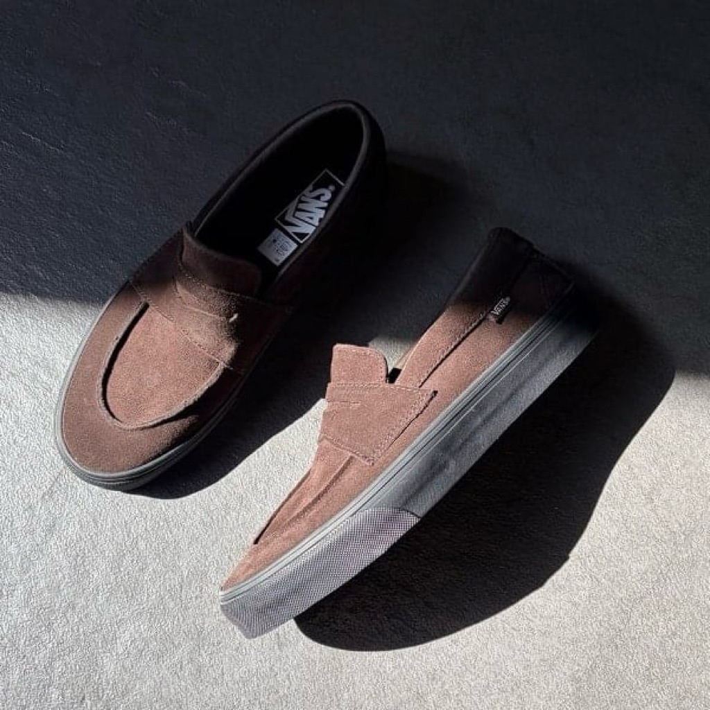 Vans Loafer Style 53 - Brown Suede Black