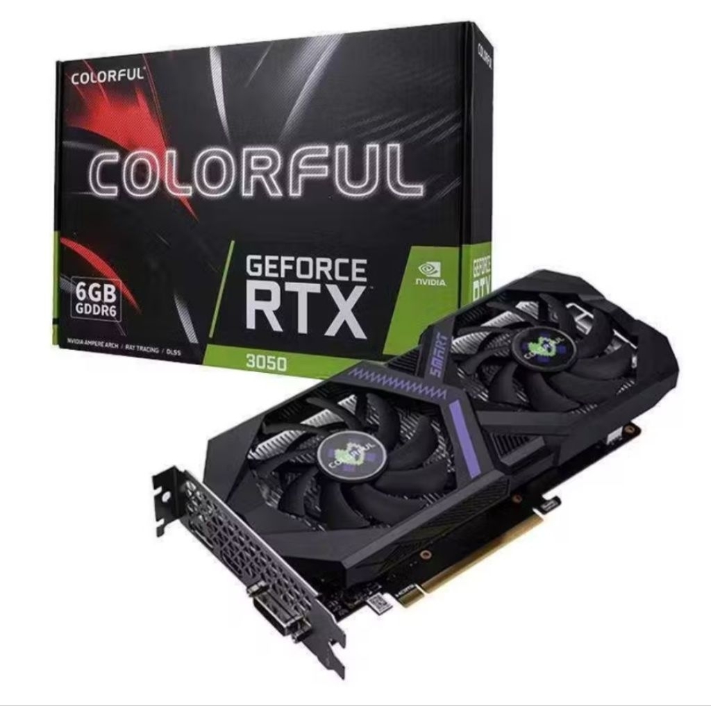Vga Card Colorful Nvidia GeForce RTX 3050 6GB-V Vga komputer Gaming Nvidia Gforce