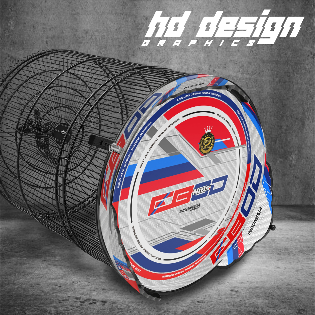 STIKER DECAL SANGKAR BURUNG MURAI MOTIF EBOD DECAL TEBOK MURAI HIGH QUALITY