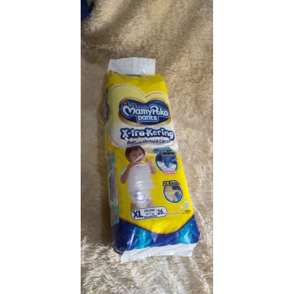 mamypoko celana XL 26, XL 40 tidak gembung, pampers harga termurah