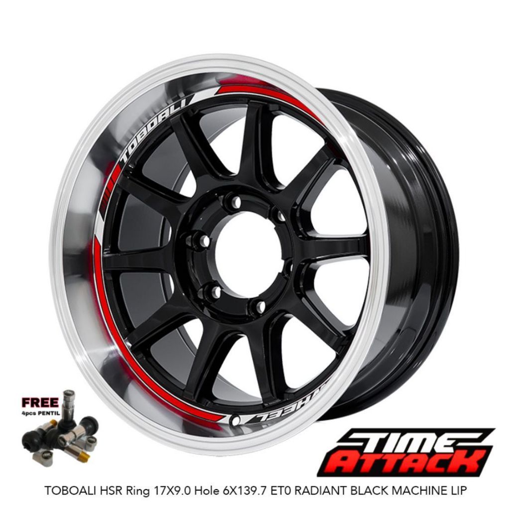 Velg HSR Wheel Toboali R17 Velg Mobil Pajero Hilux Fortuner Velg HSR Ring 17