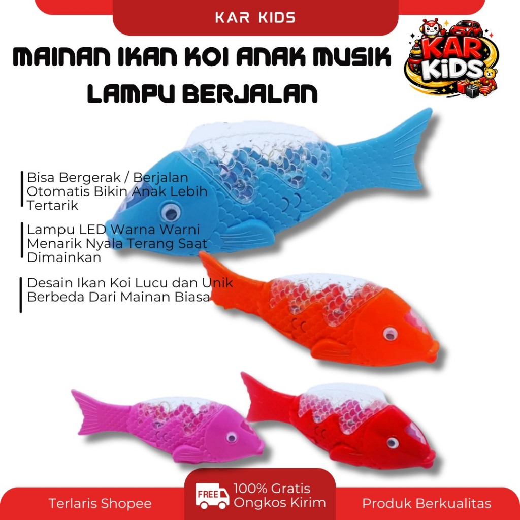 Mainan Ikan Koi Anak | Mainan Ikan Air Seru | Mainan Edukatif Anak