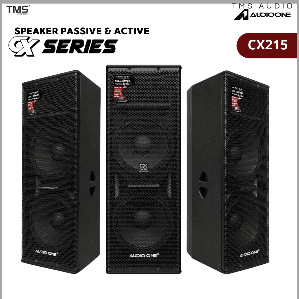 Speaker 15 Inch Pasif Aktif AUDIO ONE CX 215 Double Sound System Original Full Bass I GA