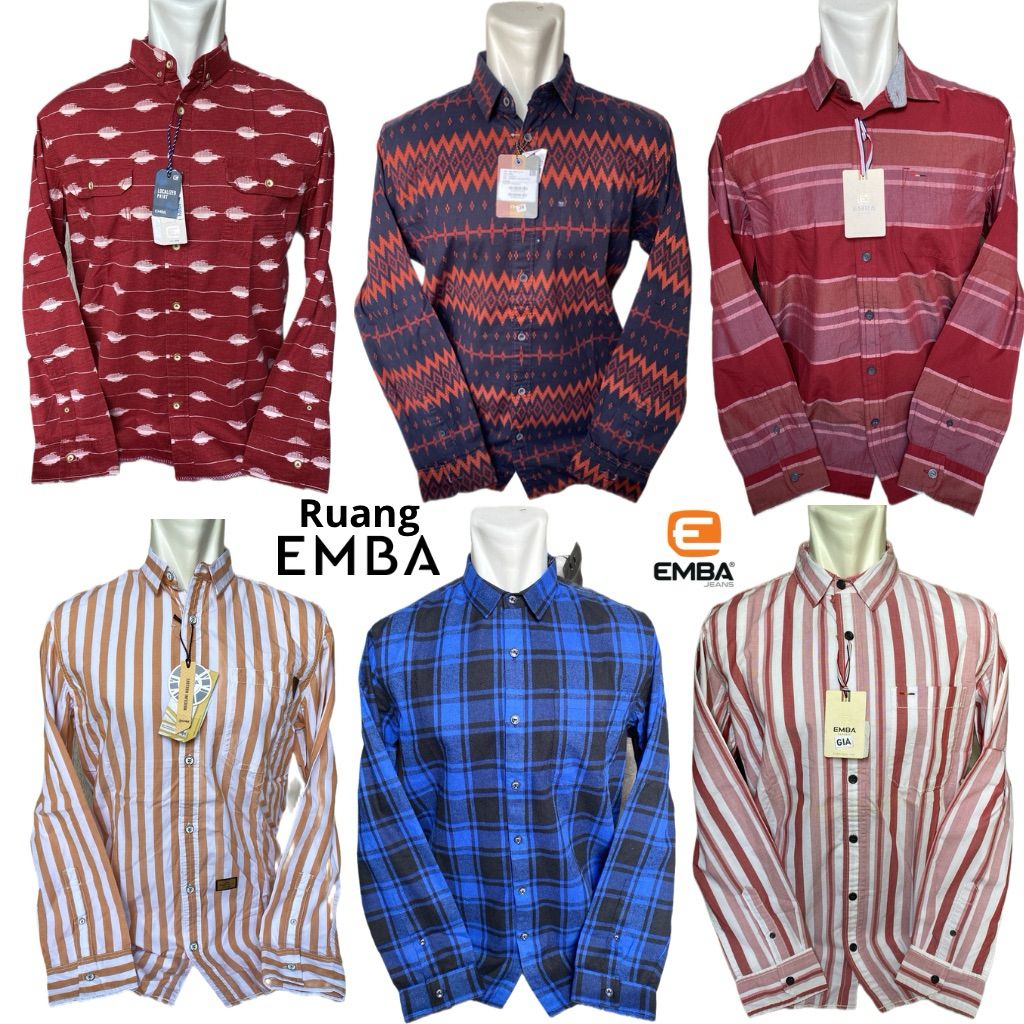 EMBA - Kemeja EMBA Classic Pria Lengan Panjang
