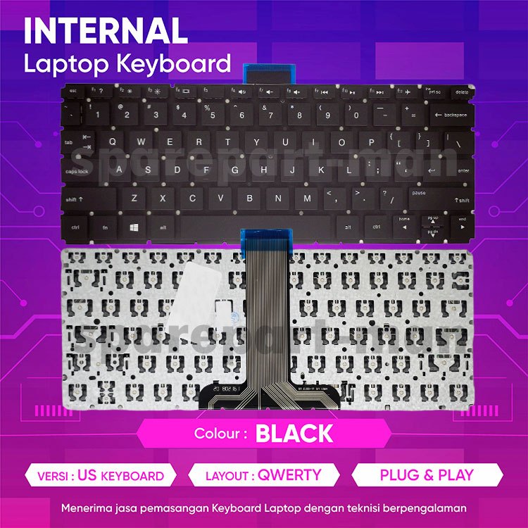Keyboard Laptop HP X360 11-ab103tu 11-ab127tu 11-ab128tu 11-ab132tu ori