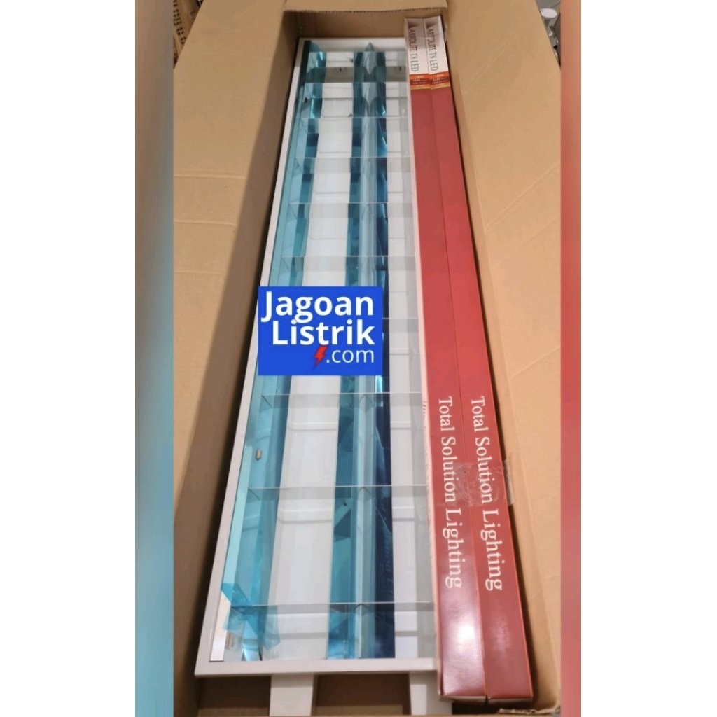 Set Balak Lampu RMI Artolite 2x18W 60cm / 2x36W 120cm Lengkap set 2pcs Lampu TL LED Lengkap Siap Pas