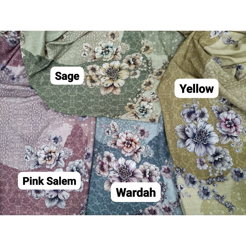 [Broptextile] Kain Rayon Viscose Motif Bunga Daisy