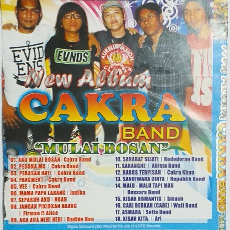 Kaset Video Cakra Band Noah Wali Setia Band Repvblik Pilihan Lagu Band Indonesia