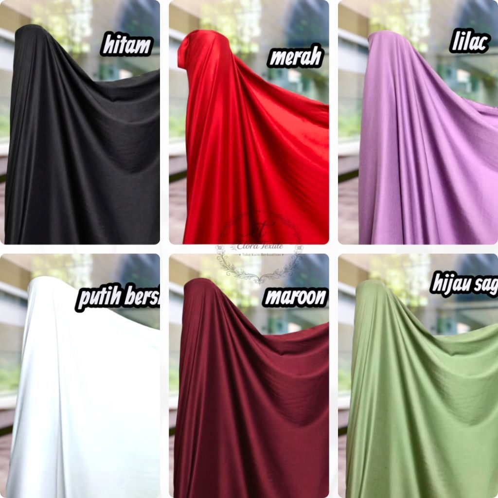 kain rayon polos premium/kain rayon polos premium best quality