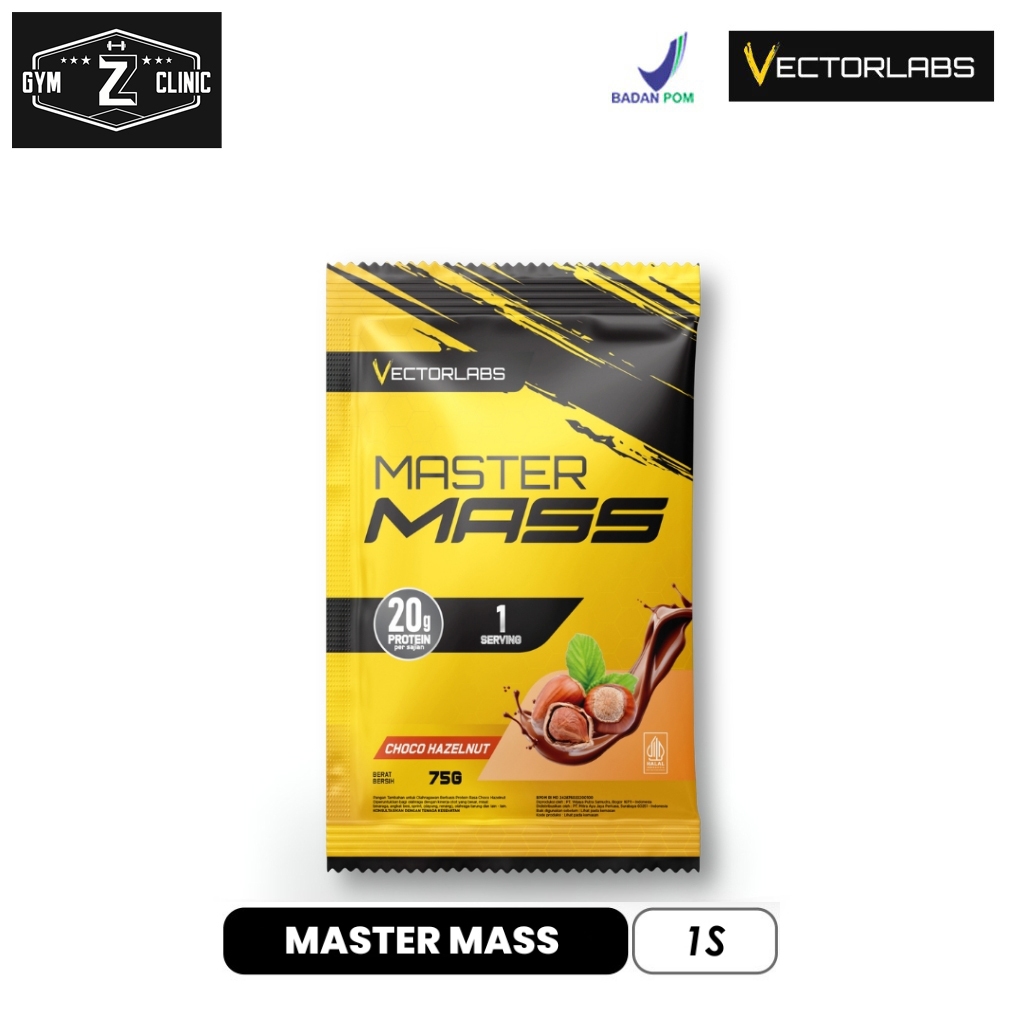 VECTORLABS VL Master Mass 1 Sachet 75 Gram - Weight Gainer Protein Mastermass