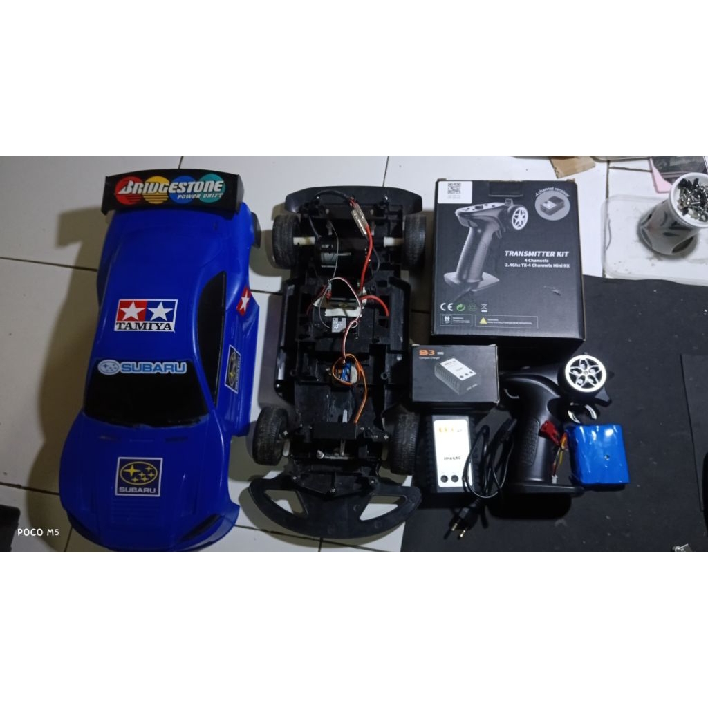 RC UPGRADE FULL PROPO ON ROAD SUDAH PAKAI GYRO BATREI 3S 2500MAH