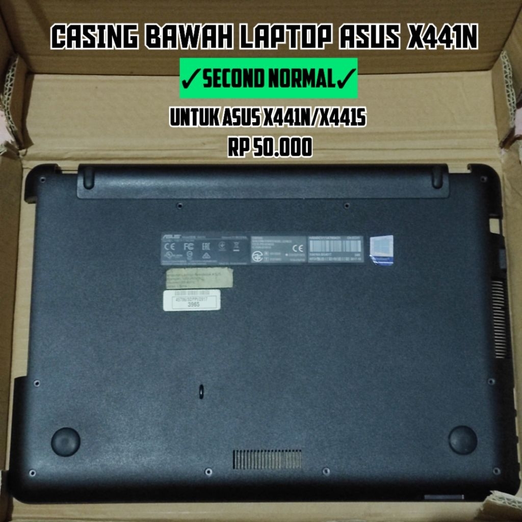 Casing Bawah Laptop ASUS X441N ORI Copotan (SECOND)