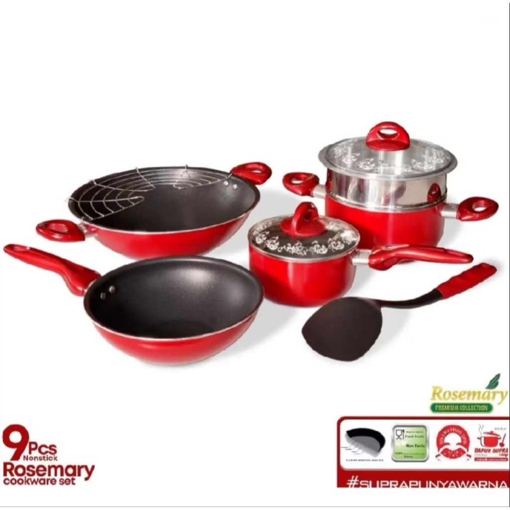 Panci set supra 9 pcs rosemary set panci supra 9pc
