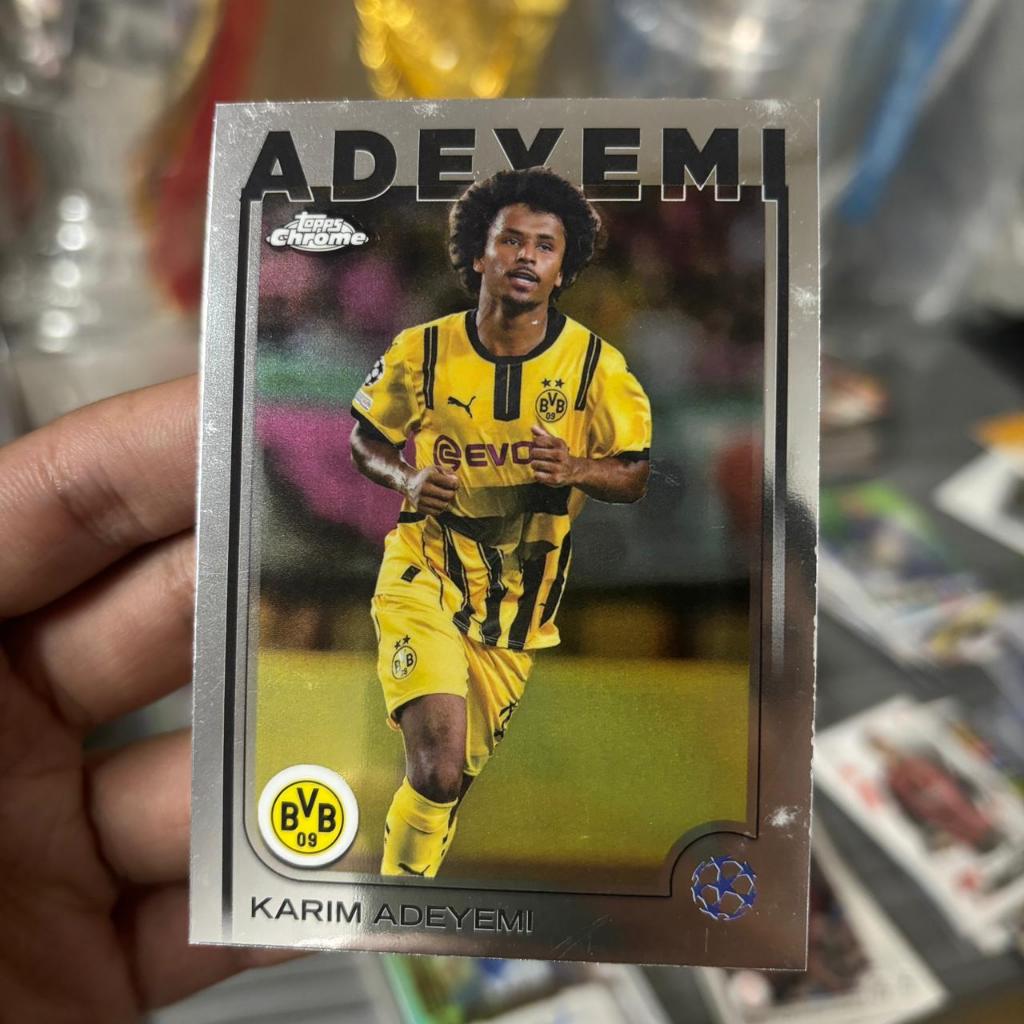 Kartu Bola Adeyemi Topps Chrome Dortmund Original