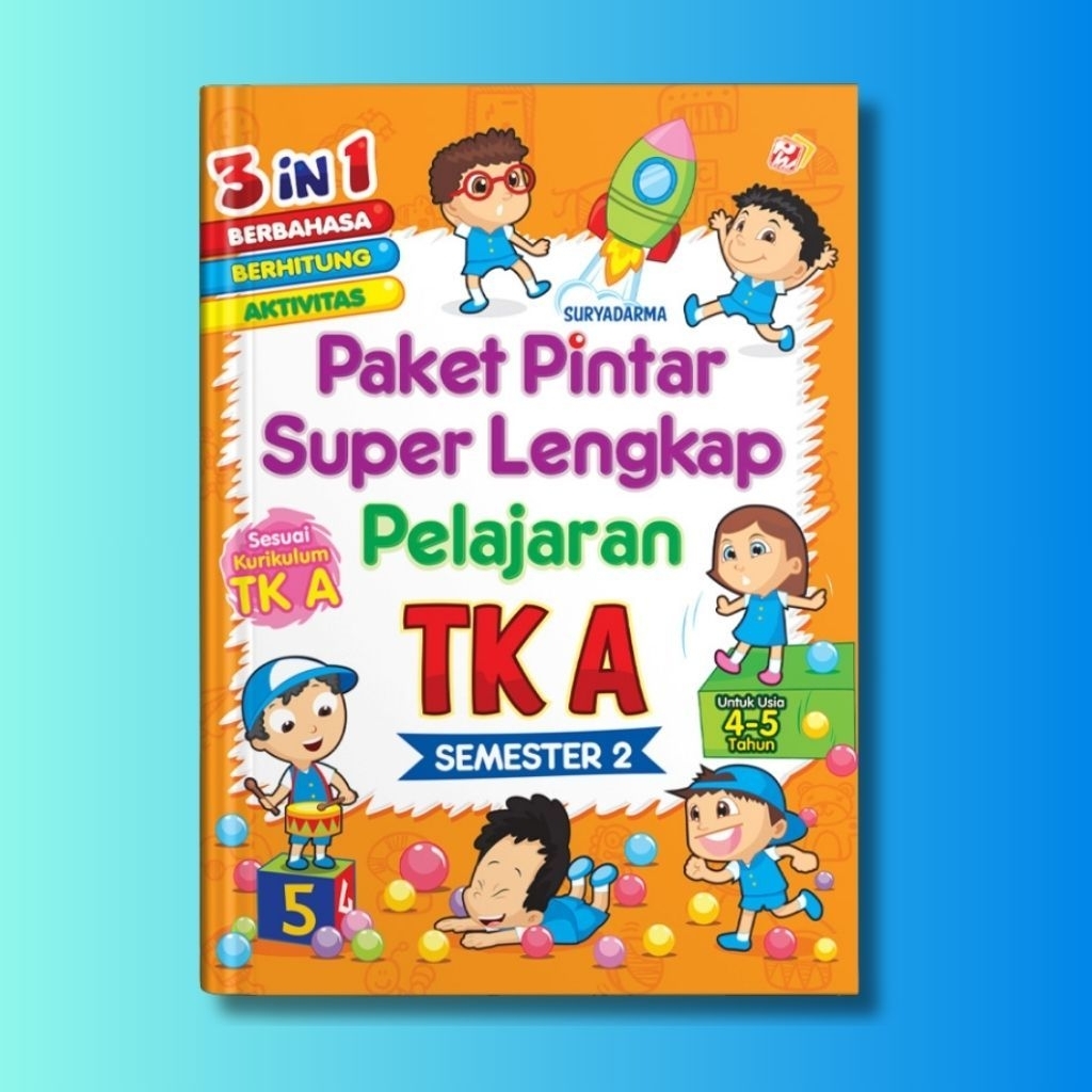Buku Belajar Anak TK - Paket Pintar Super Lengkap Pelajaran TK A Semester 2 (Sesuai Kurikulum TK A)