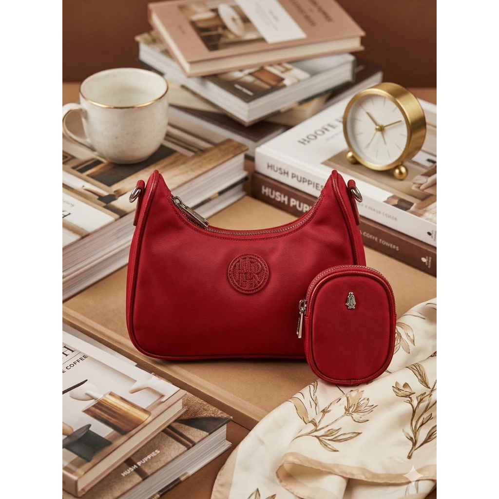 (Preloved) Shoulder Bag Nylon Merah Original