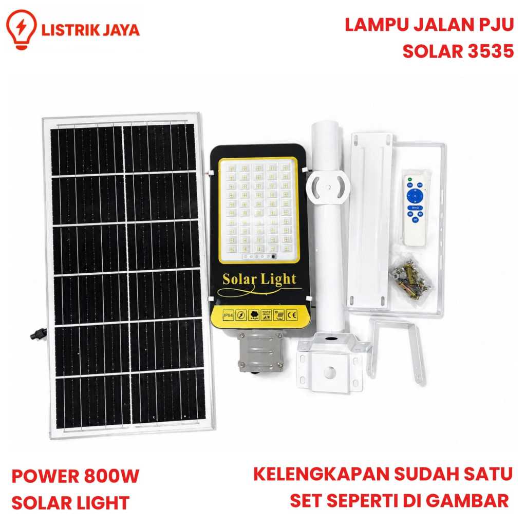 LAMPU JALAN PJU SOLAR 800W TENAGA SURYA 3535 SOLAR LIGHT