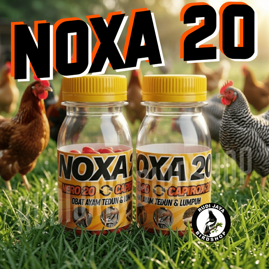 NOXA 20 NERO 20 PENGGANTI CAPIROX 20 OBAT AYAM SAKIT KAKI TURUN URAT KAKI LUMPUH BENGKAK KETEDUN