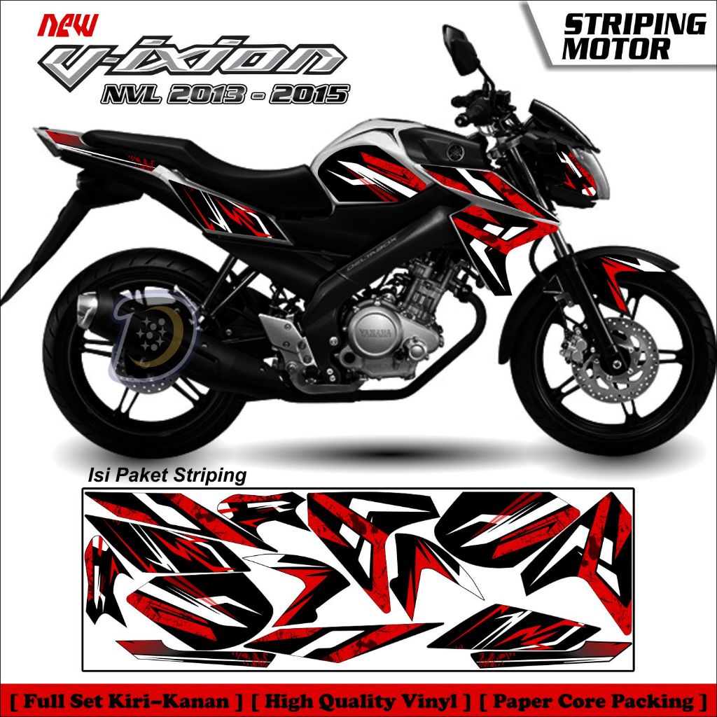 Striping Vixion Nvl 2014 2015 Stiker Lis Variasi Vixion Nvl Stiker Yamaha Vixion Nvl Abstrack