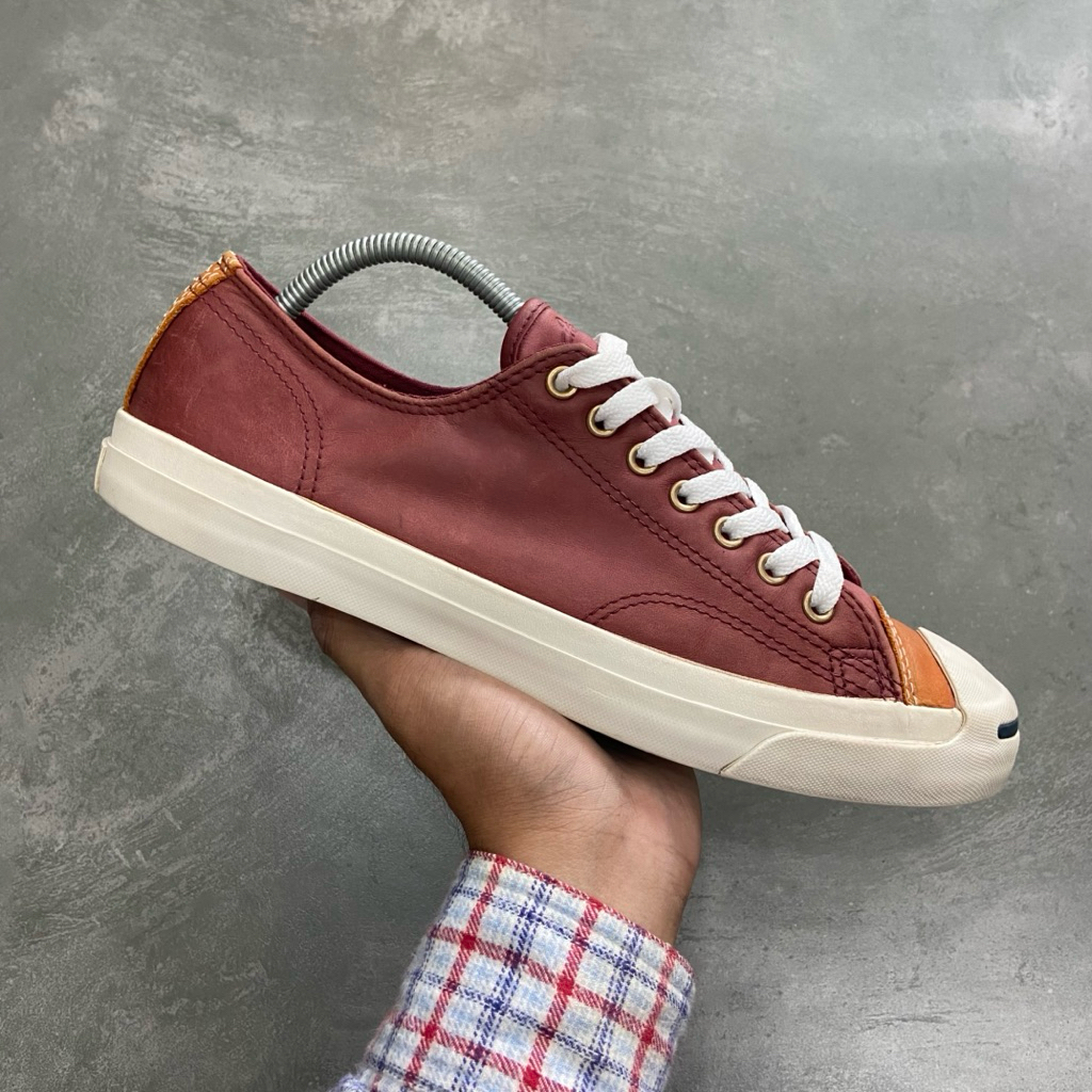 [Size 43] Limited Converse Jack Purcell LTT Leather Maroon Brown Limited Edition 2015 (150295C) Seco