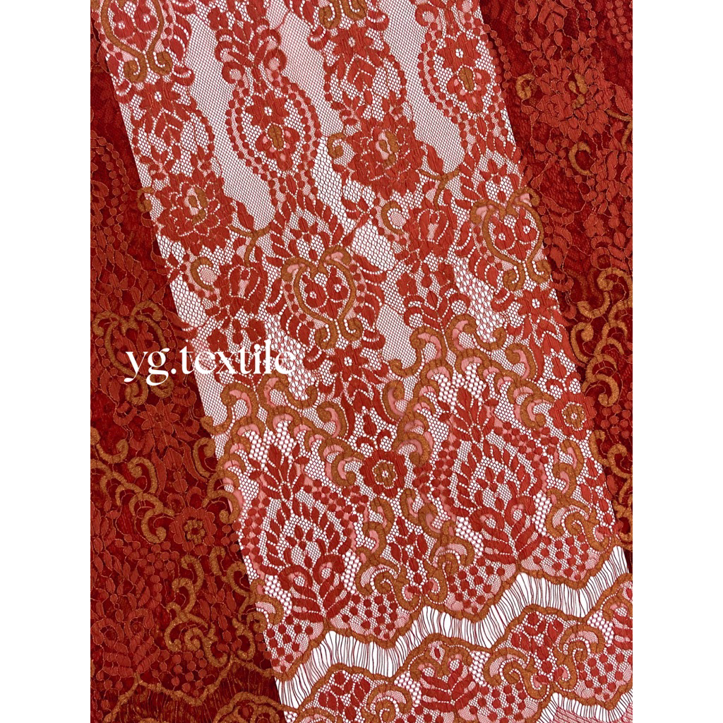 [ EMMA ] BAHAN KAIN KEBAYA SEMI PRANCIS GLOSSY METALIC
