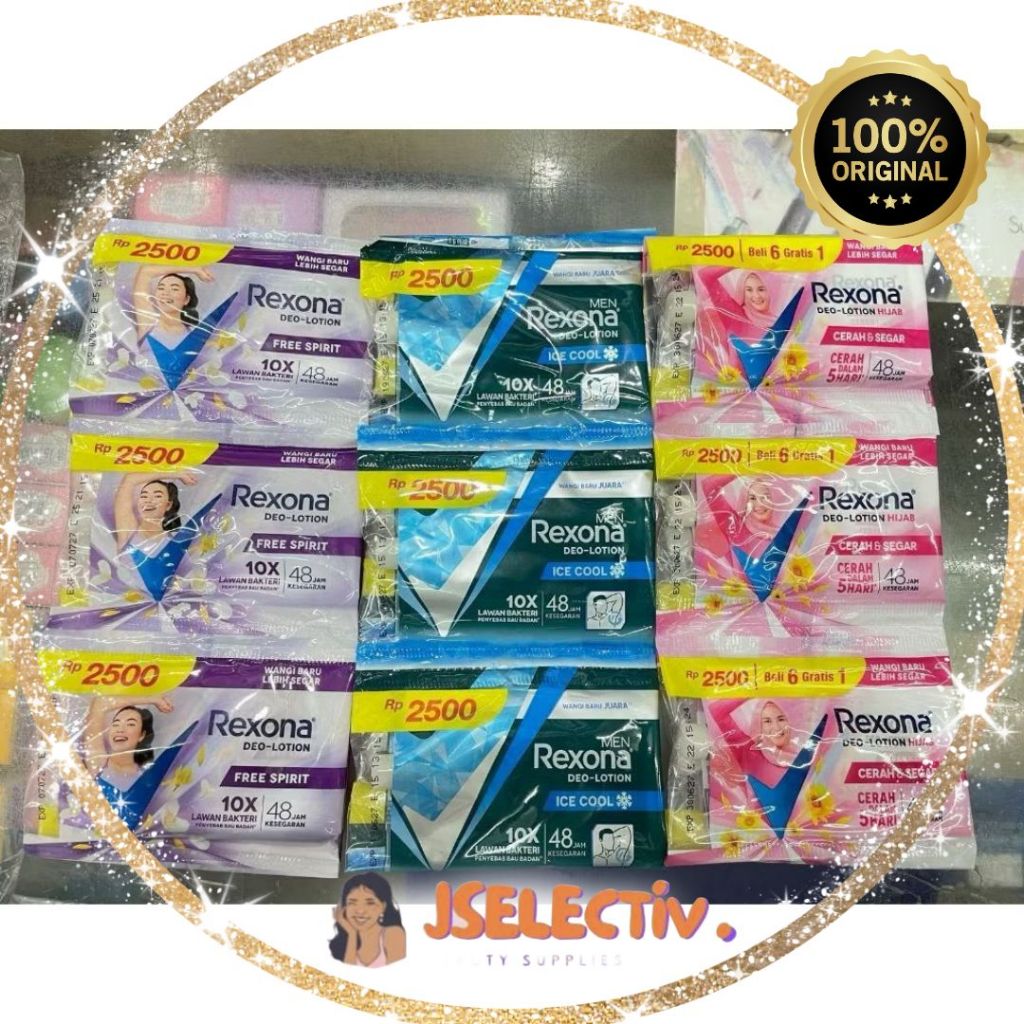 REXONA DEO LOTION - Deodoran Lotion // JSELECTIV X JHON KOSMETIK // Deodoran Reksona REXONA - ORI️ B