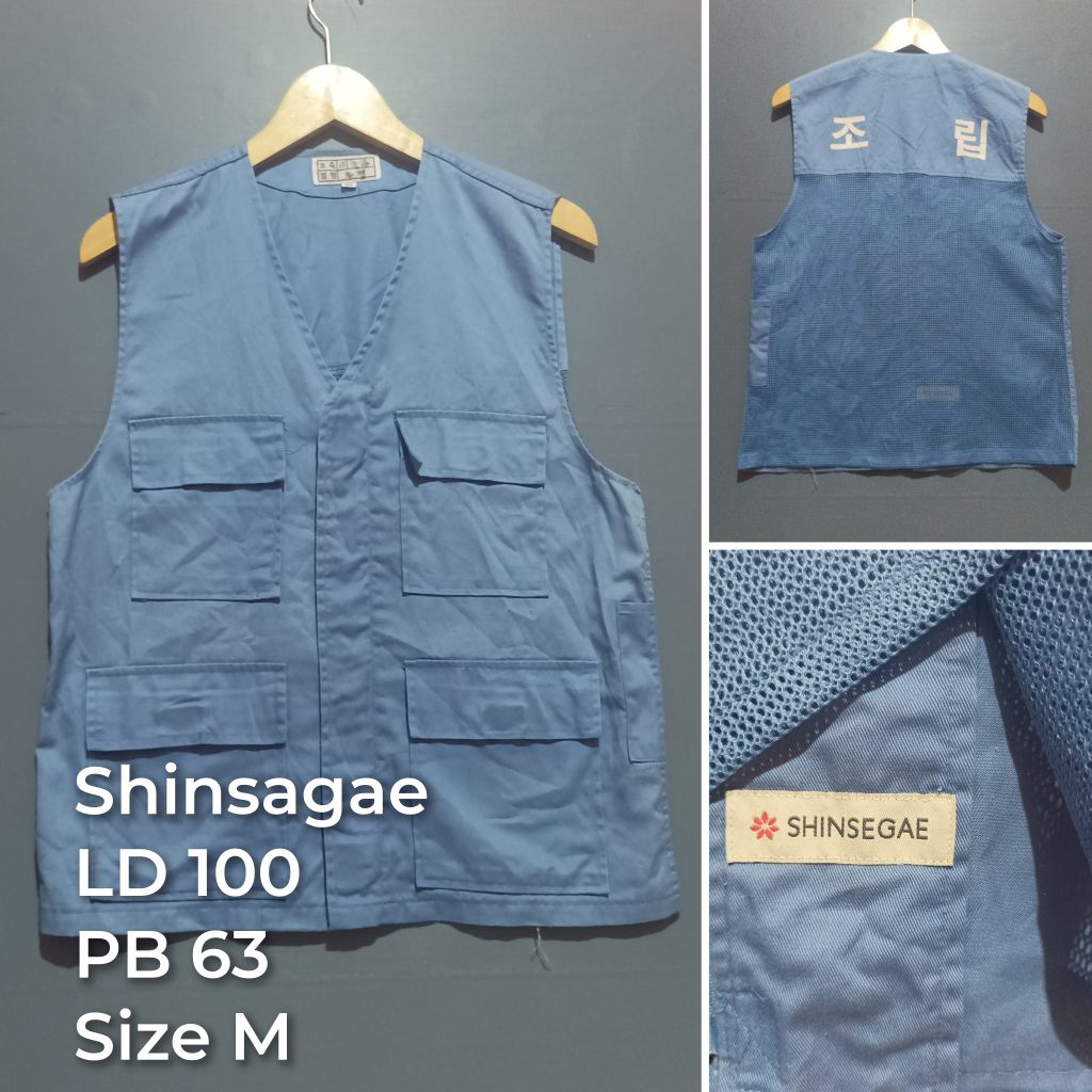 vest rompi warna putih second branded| bekas pakai