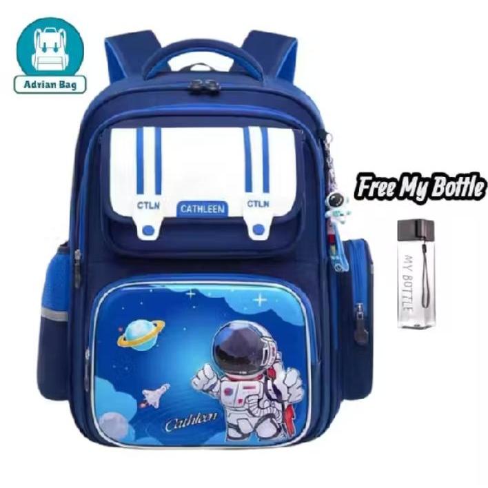 Tas Ransel Sekolah Anak Laki-laki SD Kanvas 2025 Terbaru Viral Branded-Tas sekolah astronot-Tas seko