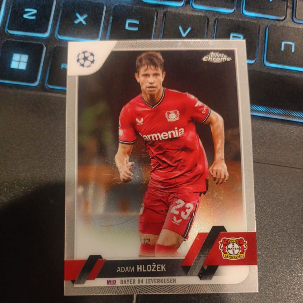 kartu bola topps chrome ucc 2023 Bayer Leverkusen