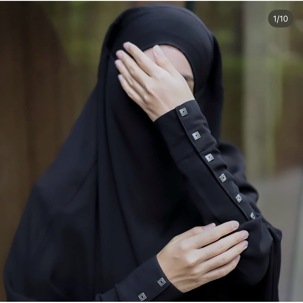 Double black abaya dan Fk elite by Al Arabian Butik