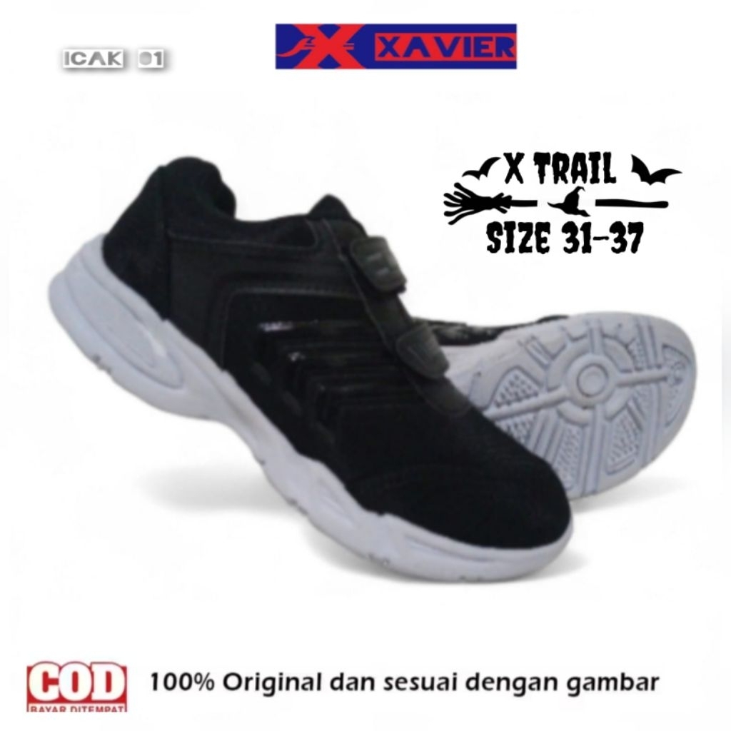 Sepatu sekolah ionish original sepatu sekolah SD SMP SMA pria wanita hitam putih