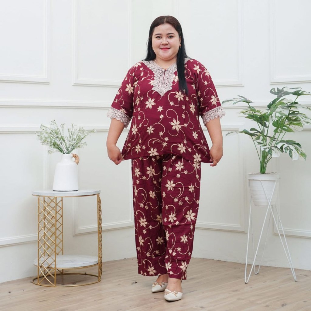 baju setelan wanita jumbo bhan rayon