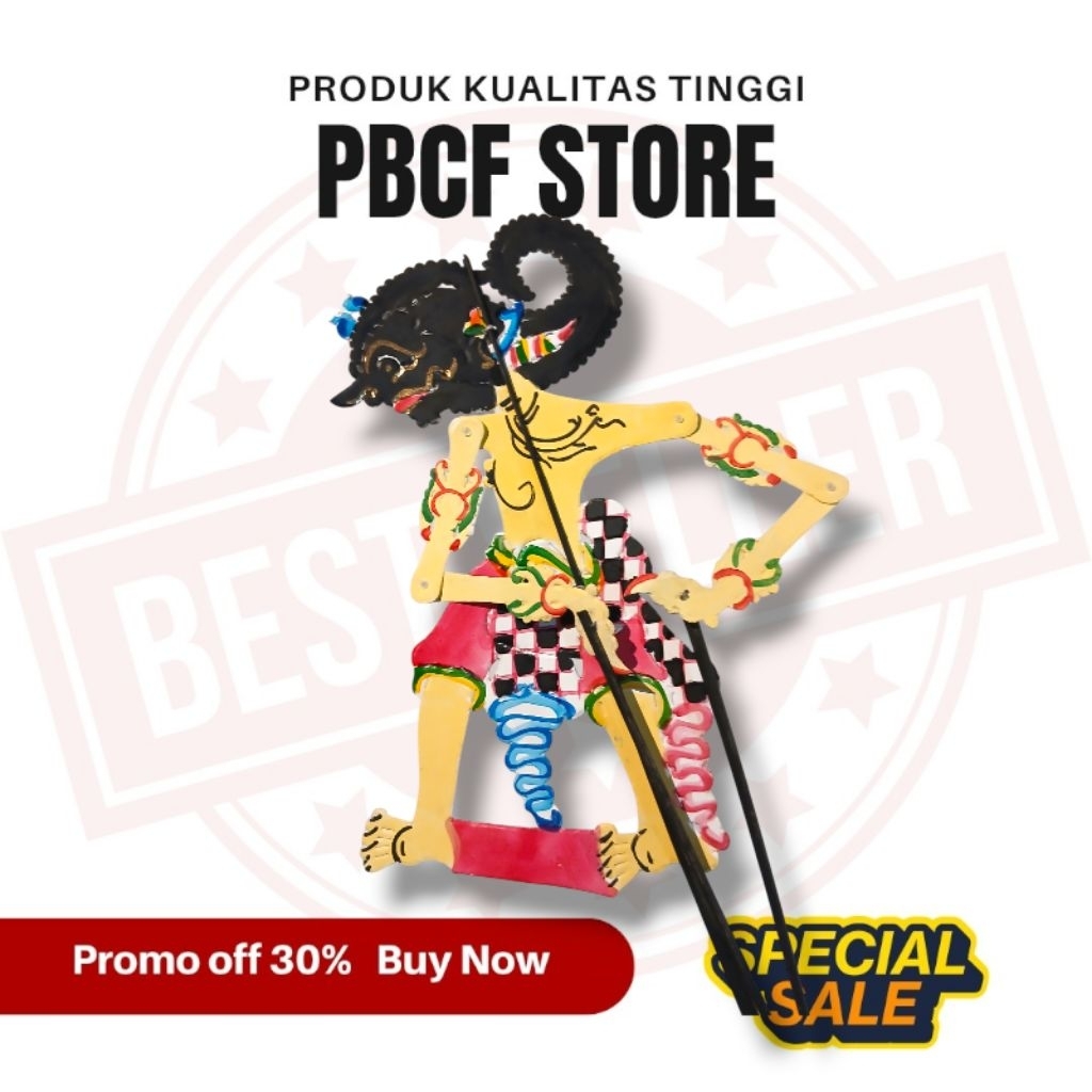 PBCF STORE | Wayang Kertas Duplek Bima Werkudoro