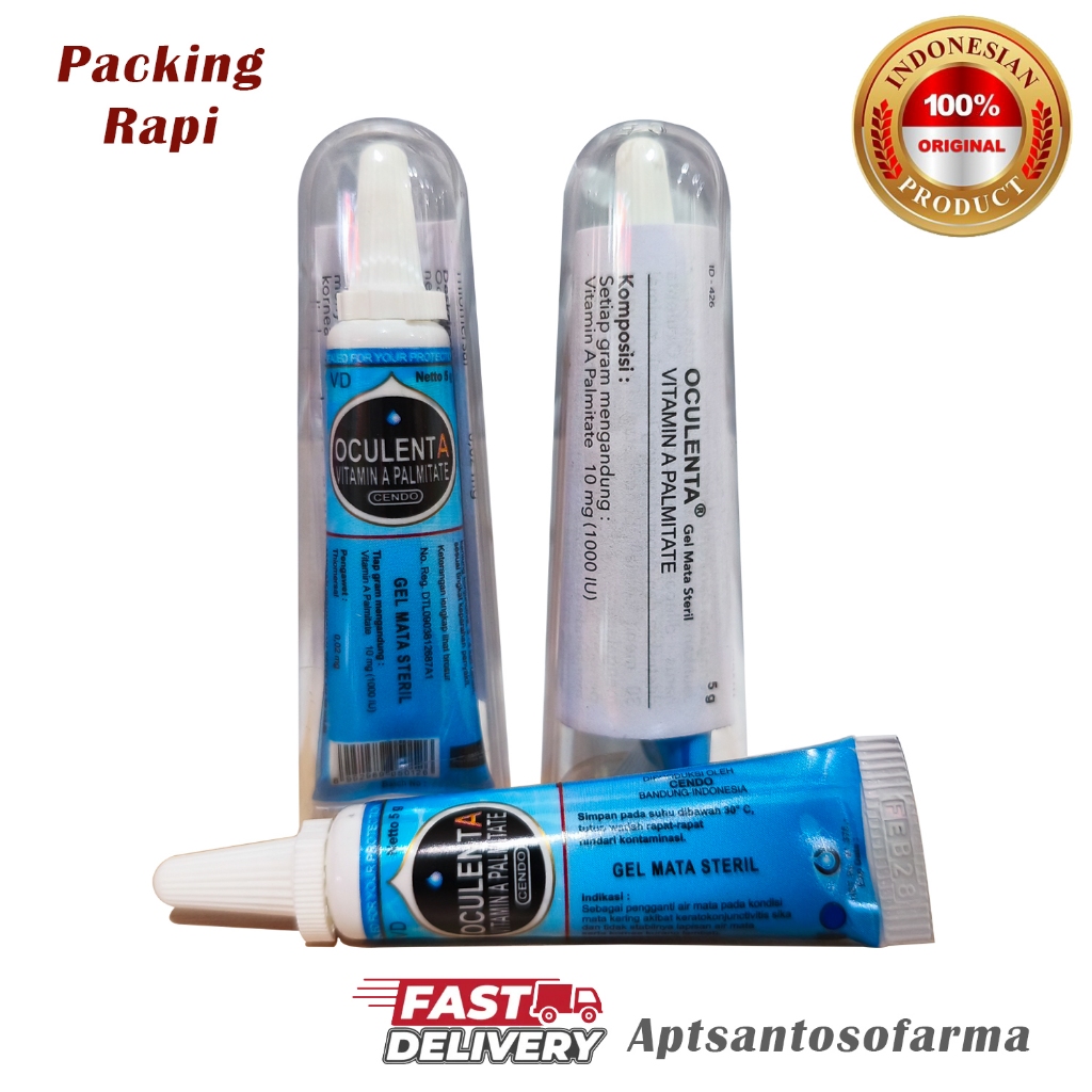 Cendo Oculenta Gel 5g BPOM | Pelumas Mata, Mata Perih & Lelah